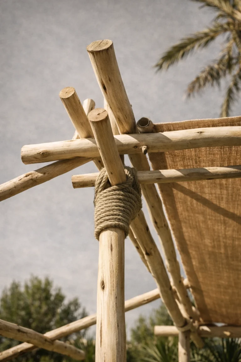 Timber pergola structure